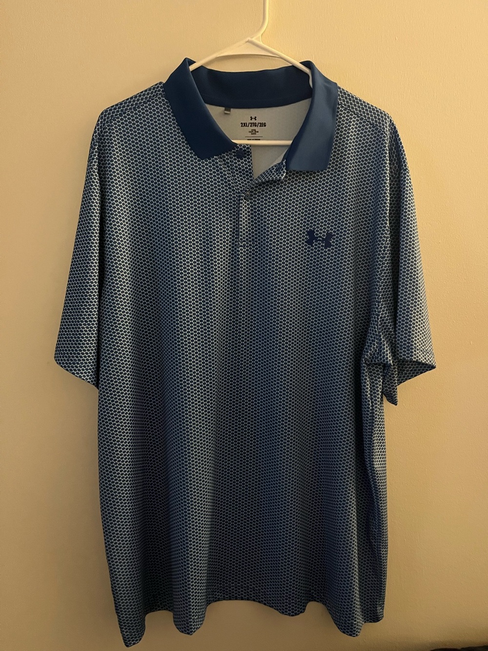 Under Armour Men's Blue Performance Polo Loose Fit  2XL 2TG